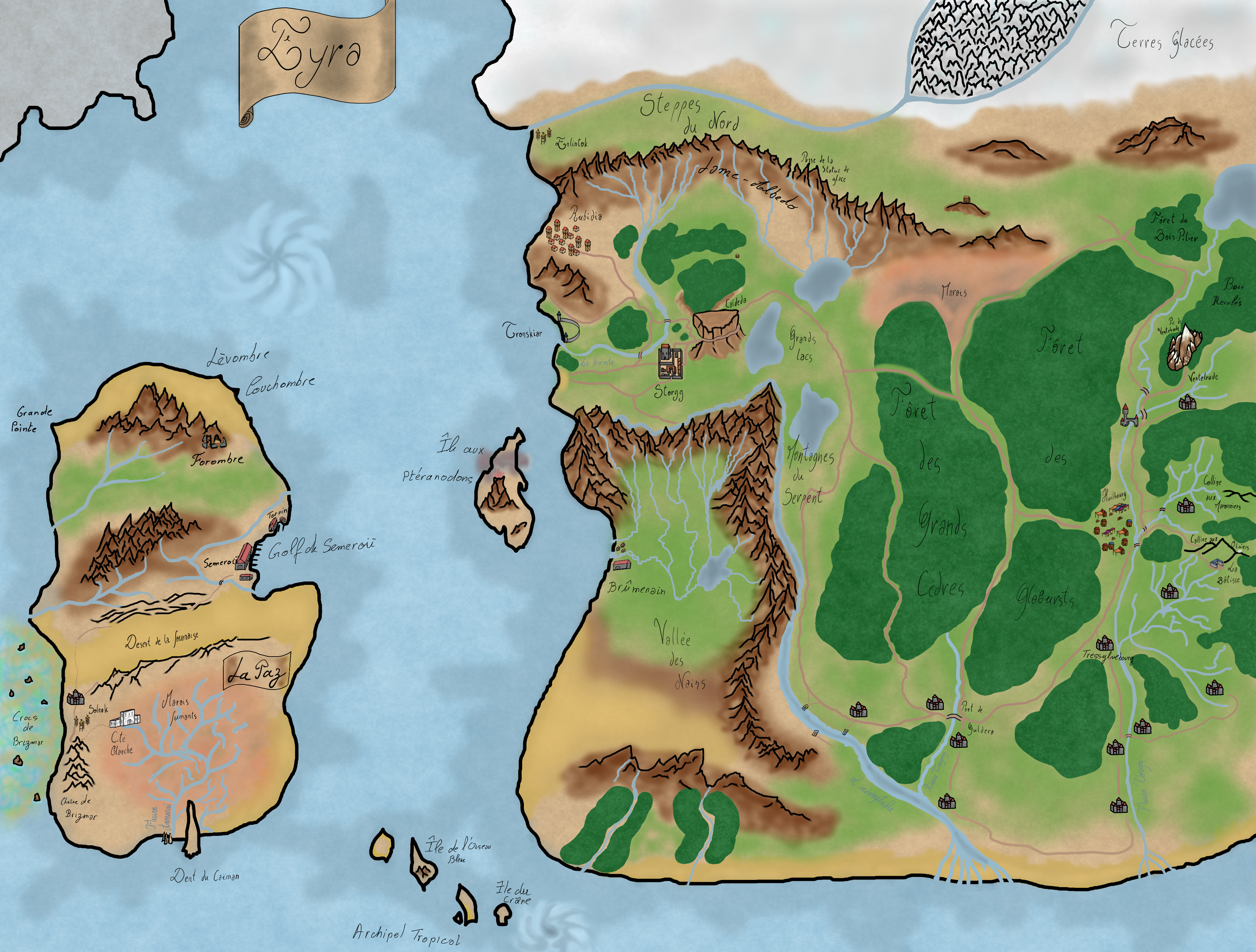 L’univers – Les contrées d’Eyra